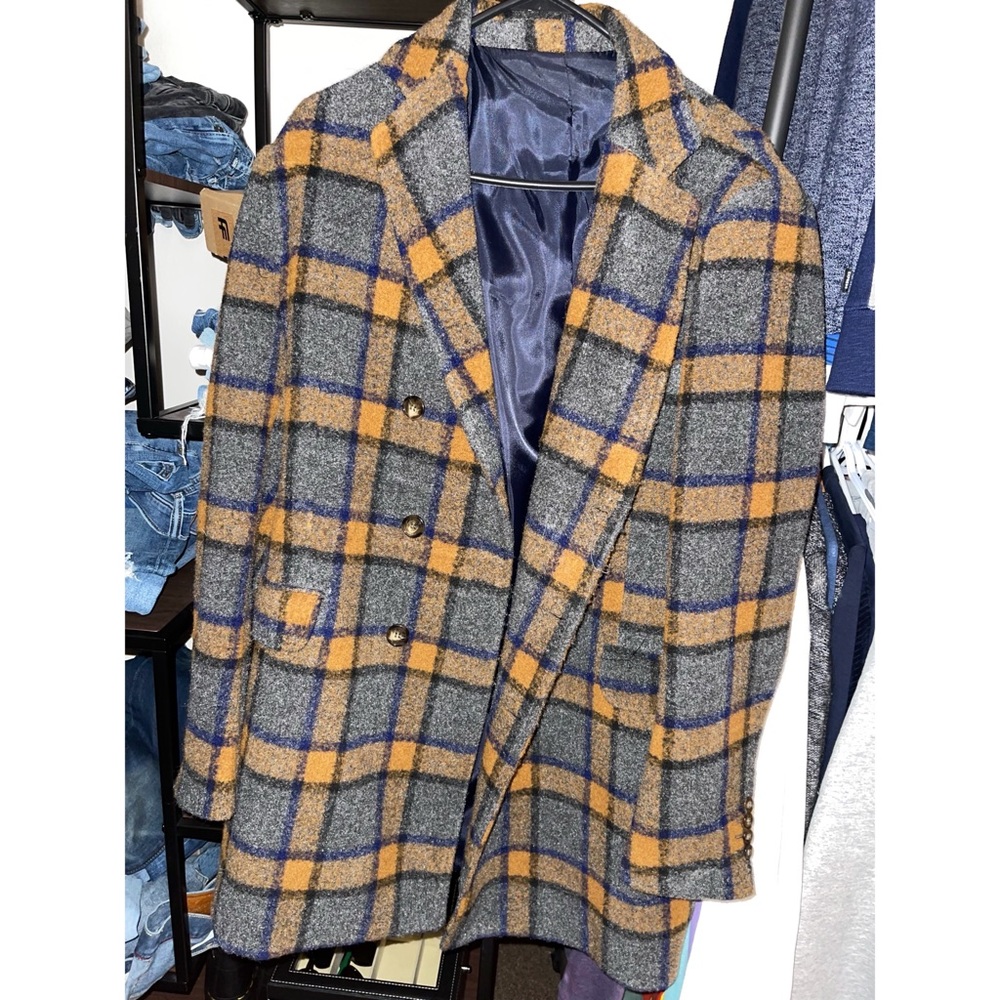 Nohow Peacoat Plaid Sz S/46
